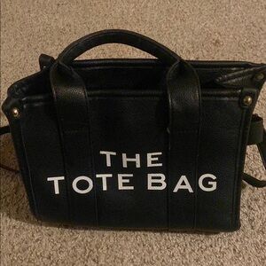 Marc Jacobs Black Tote Bag with Minimalist Design